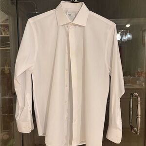 Elegant White Dress Shirt for Men